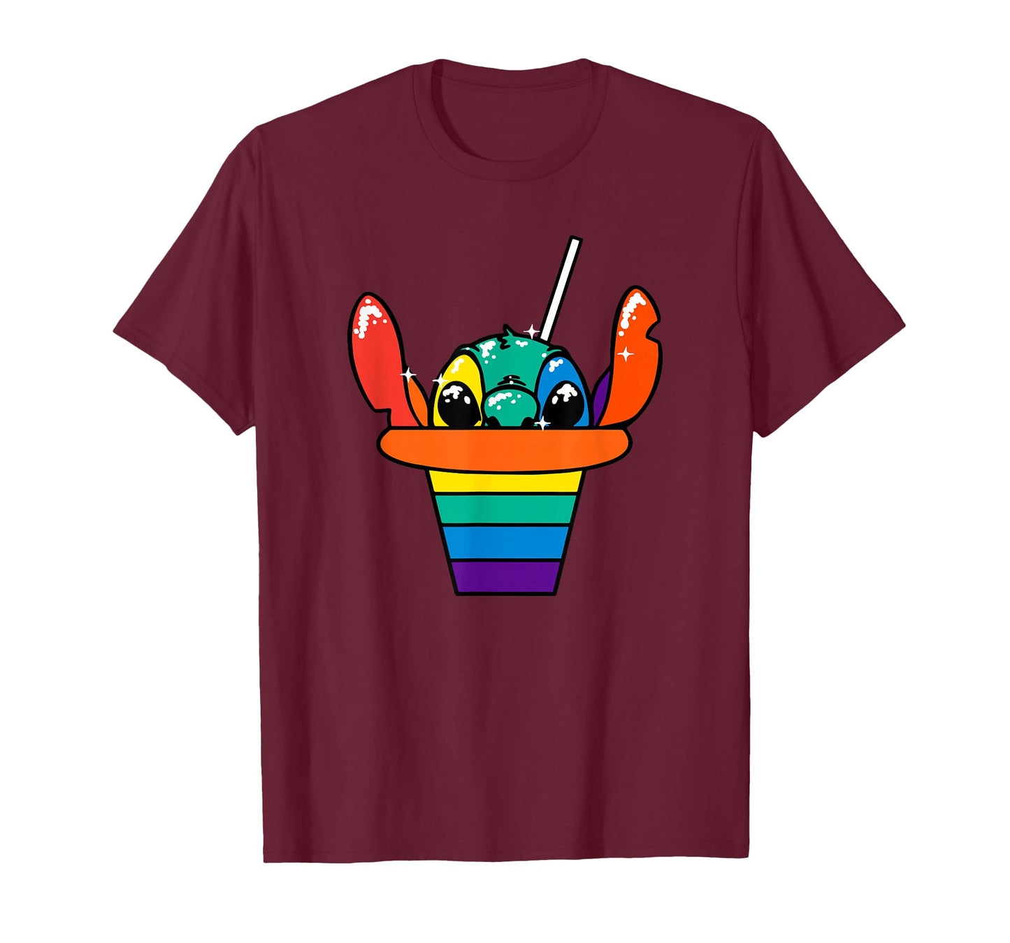 Disney Lilo & Stitch Rainbow Hawaiian Shaved Ice T-Shirt