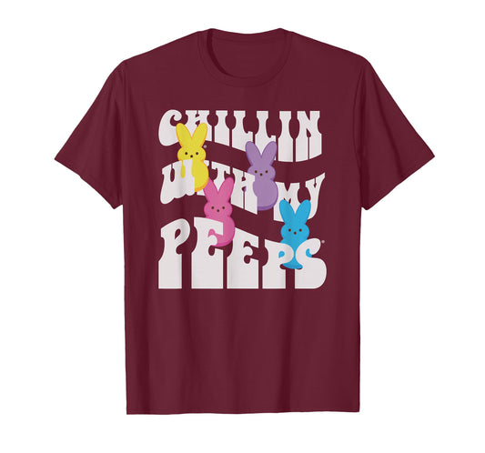Peeps Easter Chillin' With My Peeps Groovy Group T-Shirt