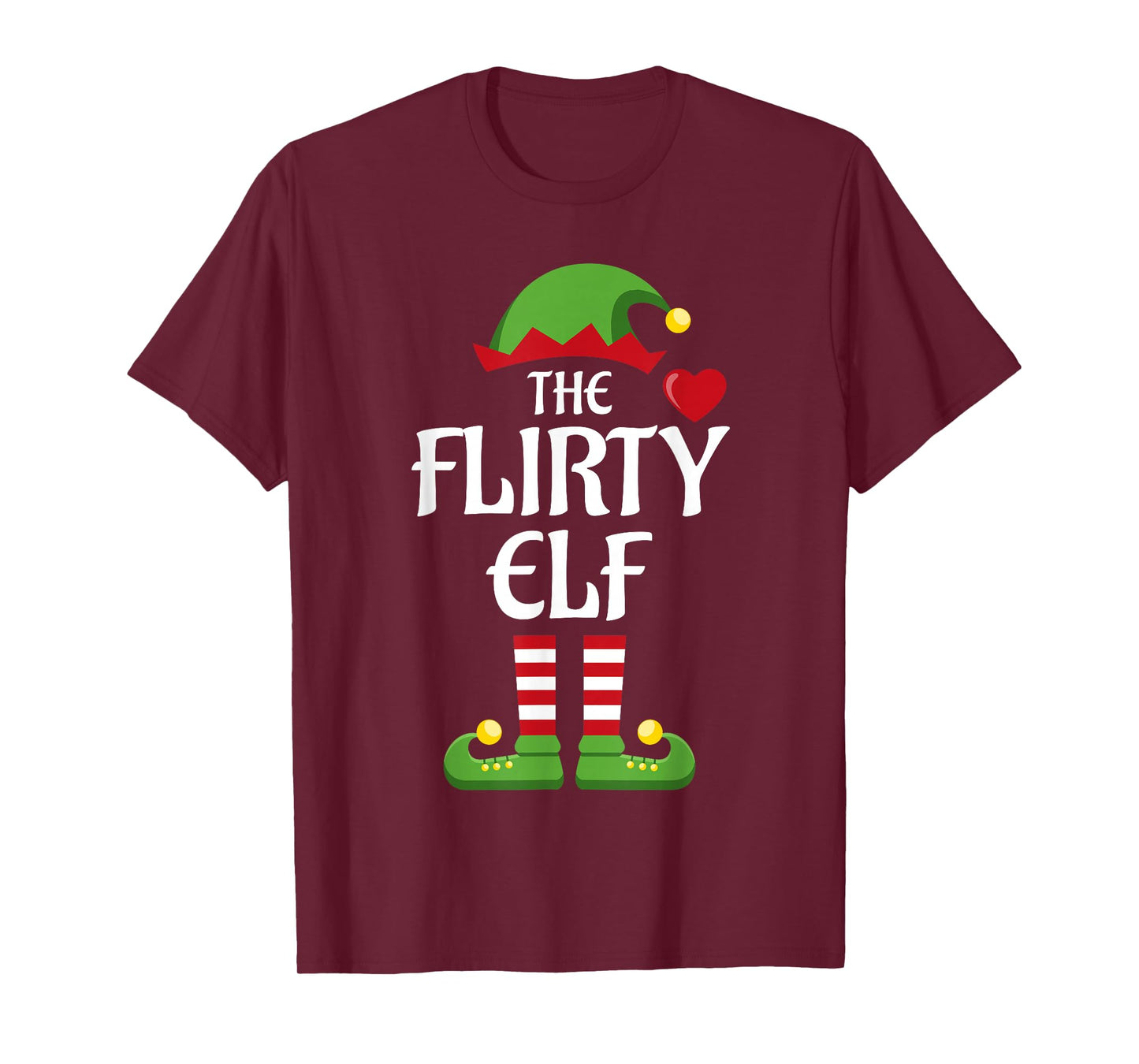 Flirty Elf Family Matching Group Christmas T-Shirt