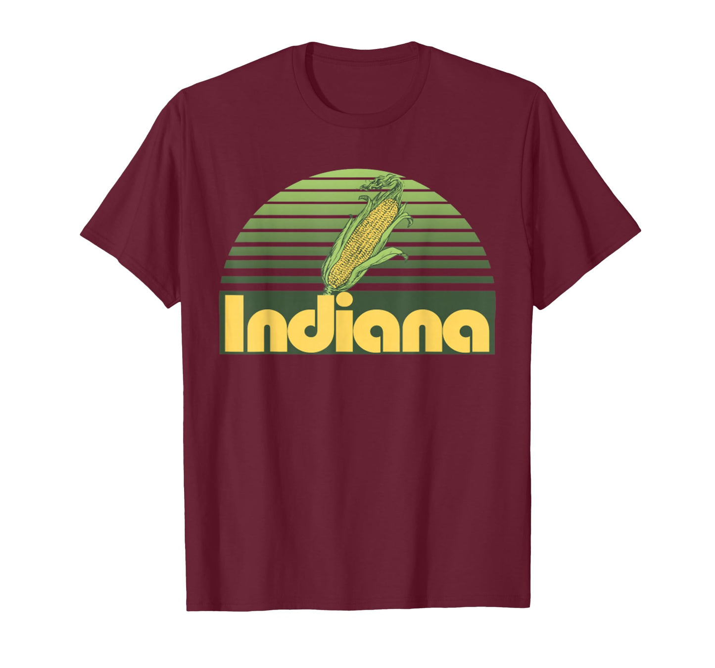 Vintage Indiana State T-Shirt Indiana Home Borned Raised T-Shirt