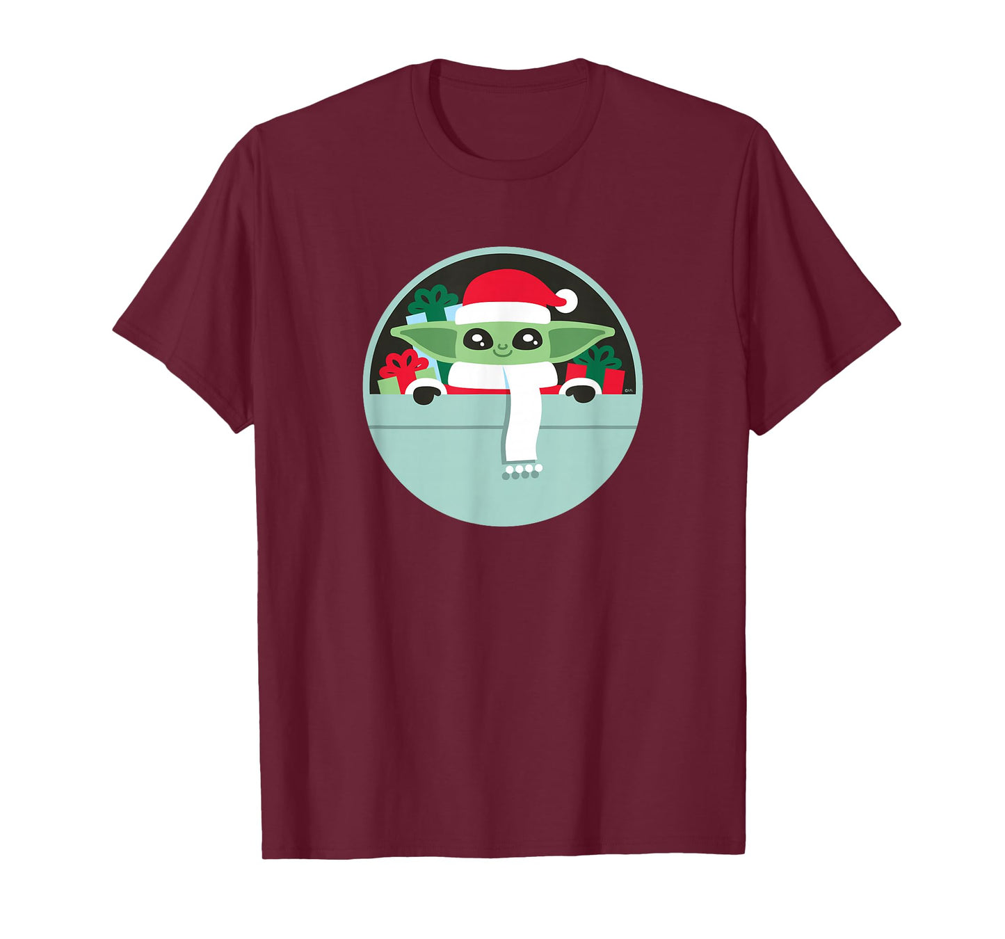 Star Wars The Mandalorian Grogu Loaded with Presents Holiday T-Shirt