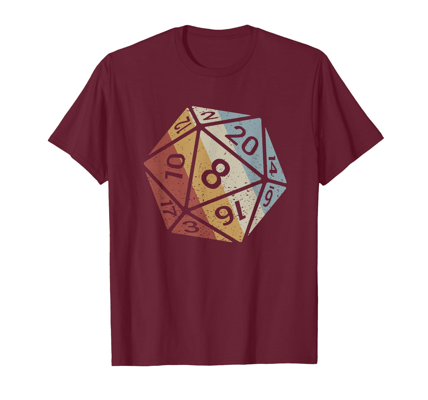 20 Sided Dice Retro Style Vintage T-Shirt