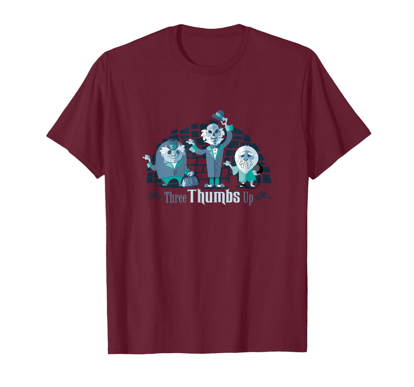 The Haunted Mansion Three Thumbs Up Hitchhiking Ghosts T-Shirt
