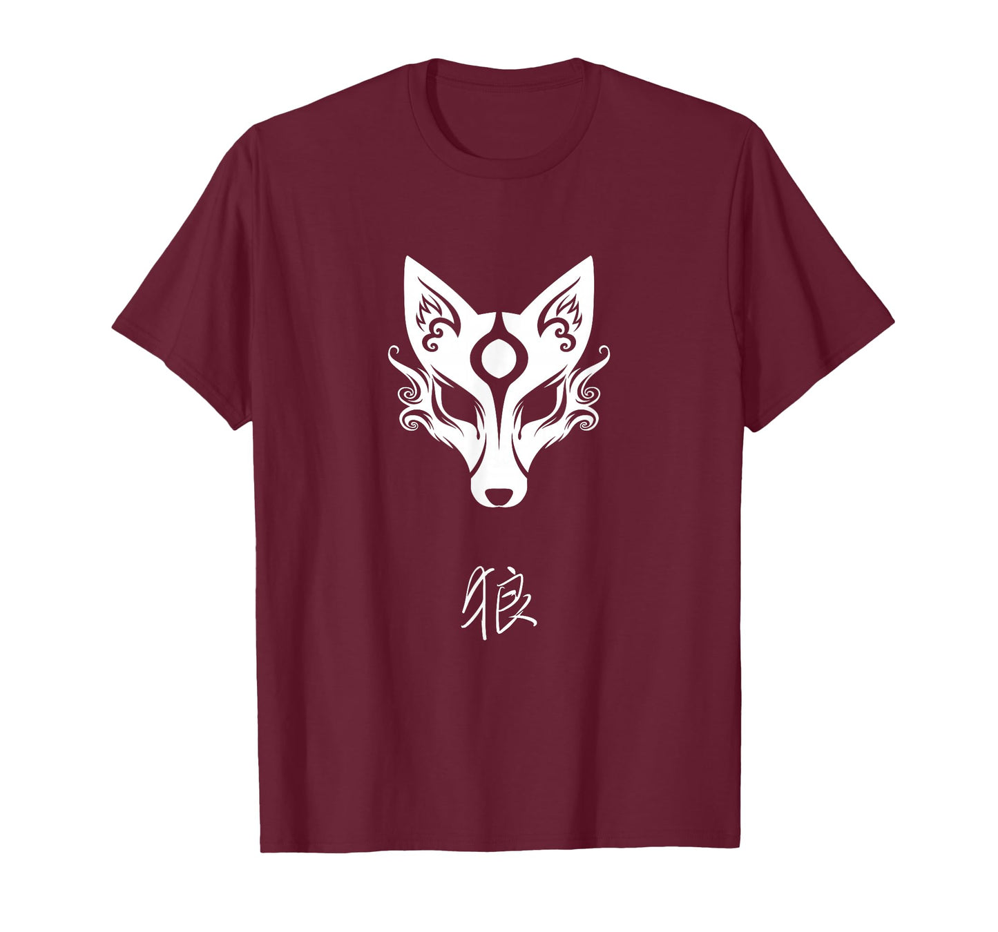 Amaterasu Okami Wolf Mask Japanese art Aesthetic Design T-Shirt