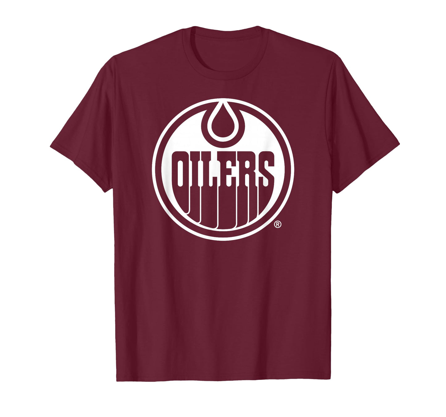 Edmonton Oilers Two Tone Black NHL Officially Licensed T-Shirt