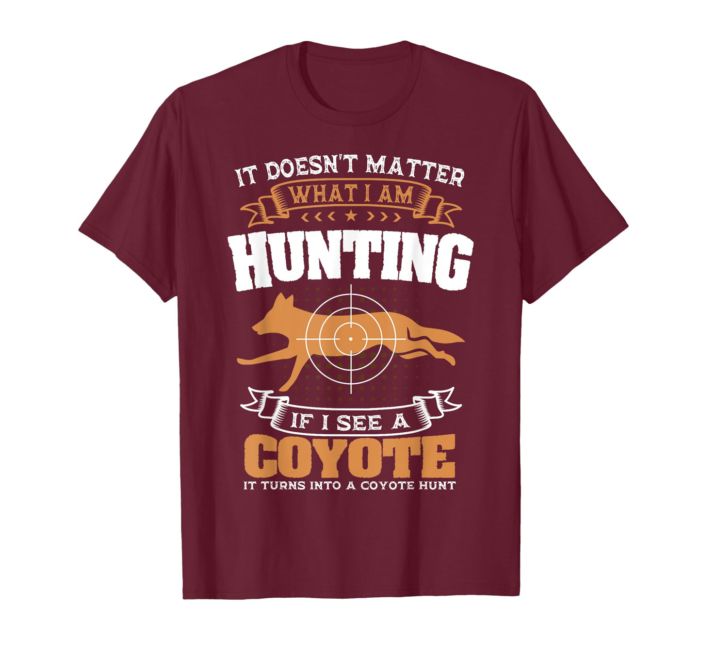 Coyote Hunting Huntsman Prairie Wolf Hunter American Jackal T-Shirt