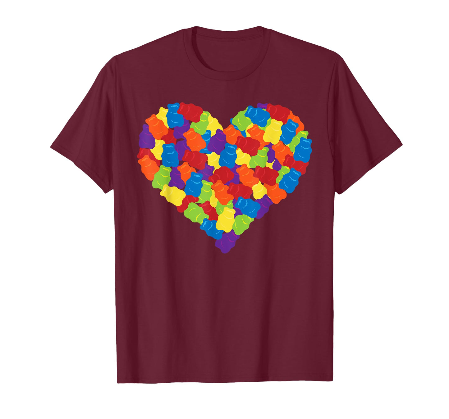 Chewing Bears Heart Gummy Candy T-Shirt T-Shirt