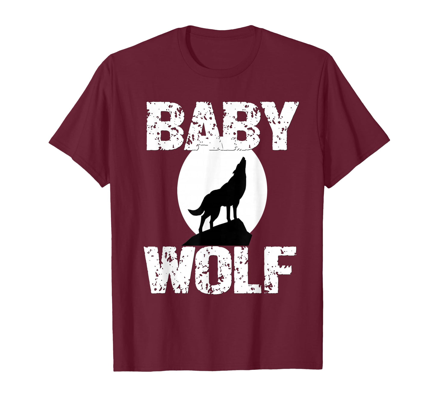 Baby Wolf Matching Family Tribe Wolves Moon Kid Girl Boy Cub T-Shirt