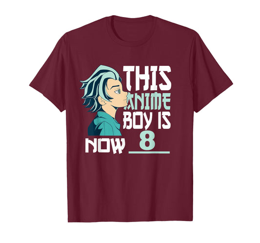 Manga This Anime Boy is now 8 Years Old 8 th Birthday T-Shirt