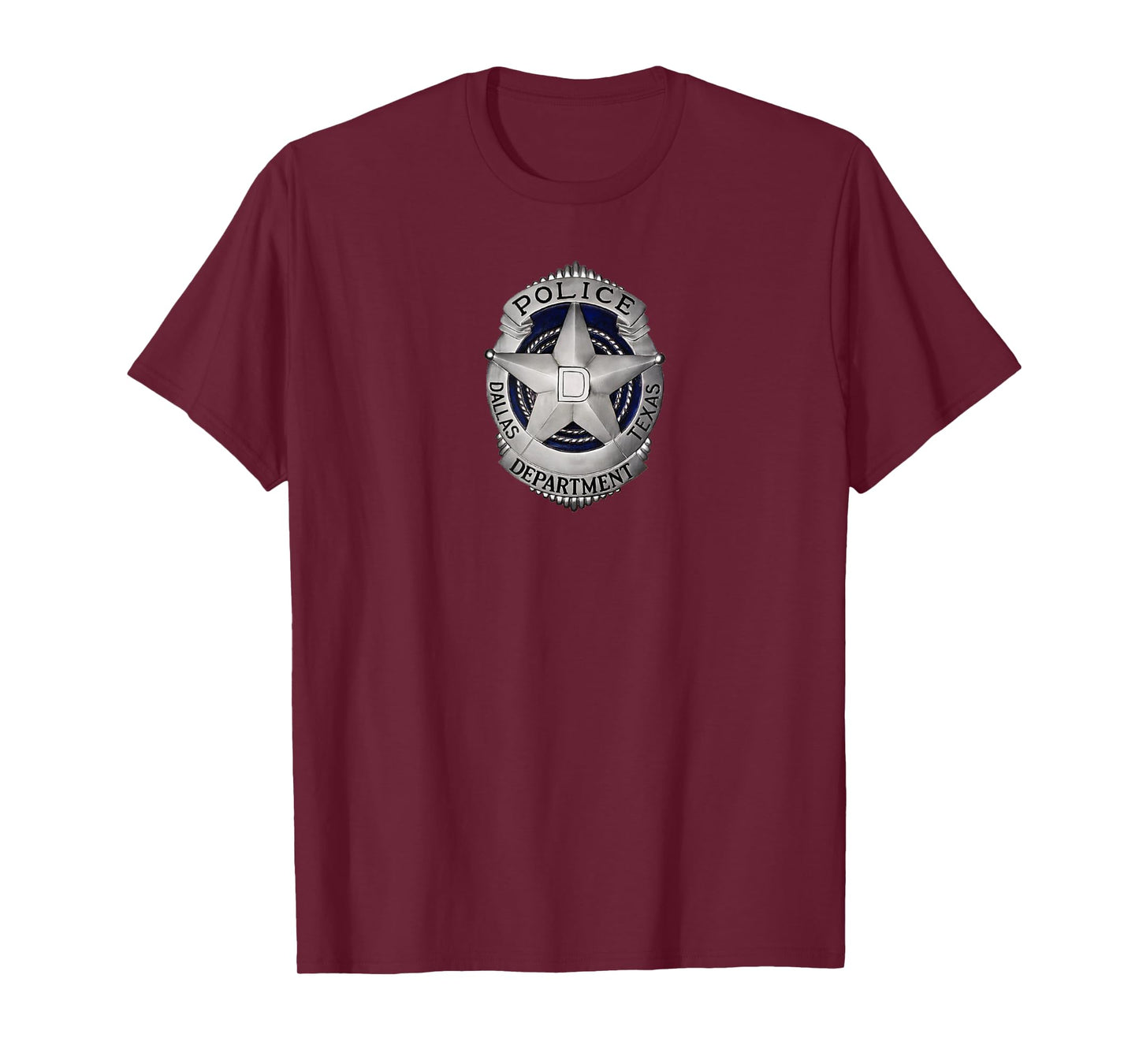 Dallas Police Shield Tee T Shirt