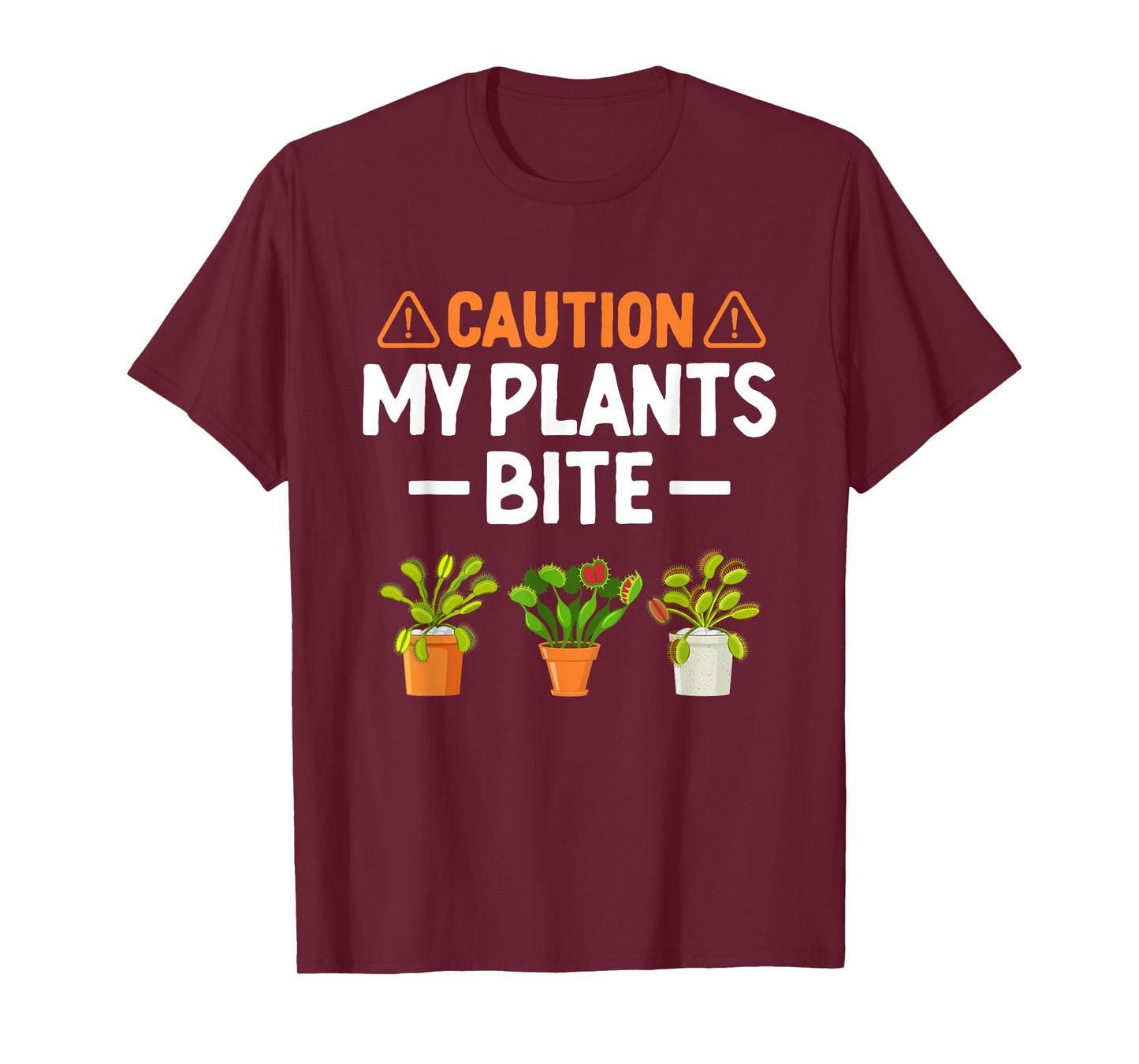 Monster Plant Gardening Lover Funny Youth Venus Fly Trap T-Shirt
