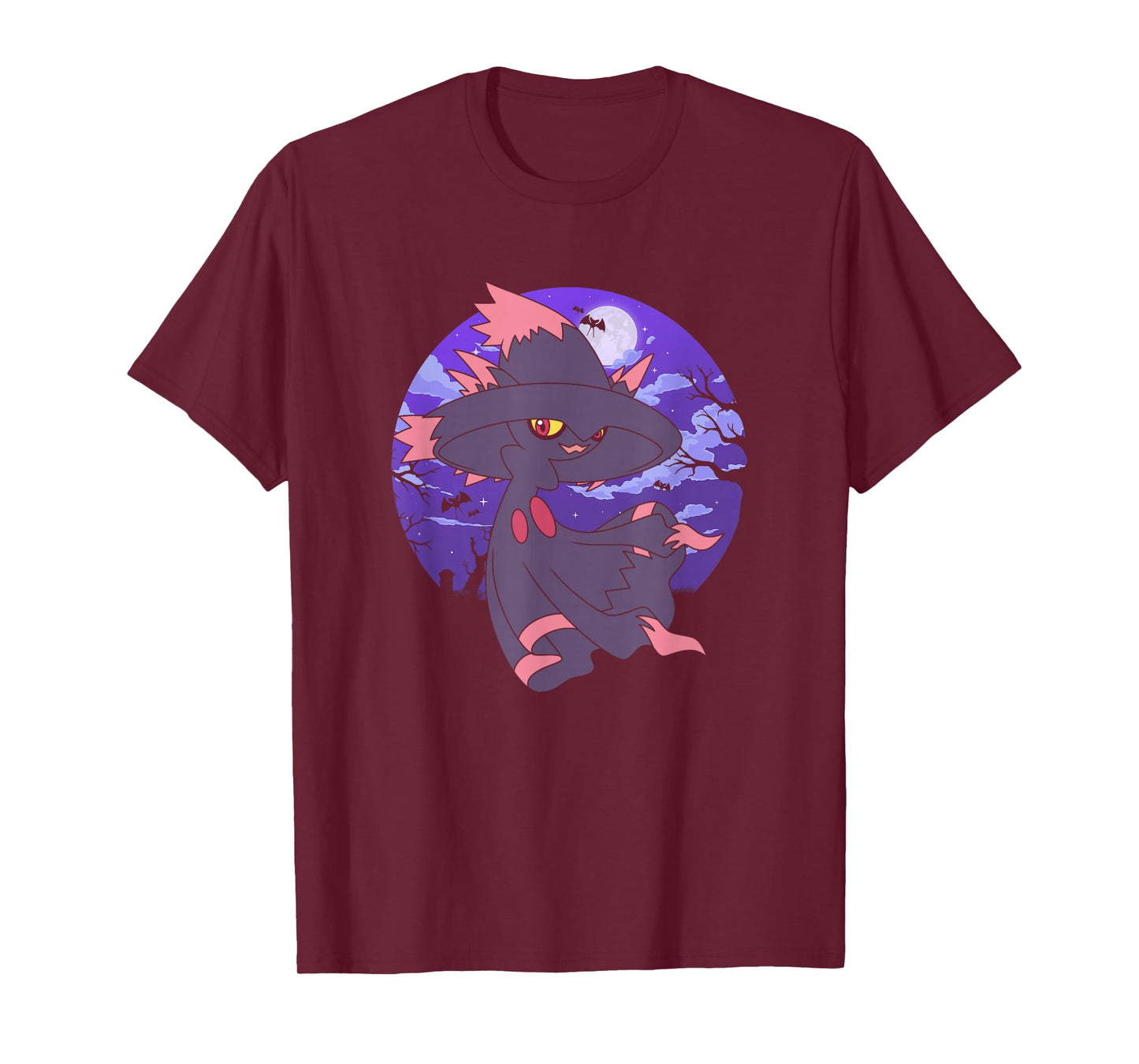 Pokémon Mismagius & Zubat Creepy Graveyard At Night T-Shirt