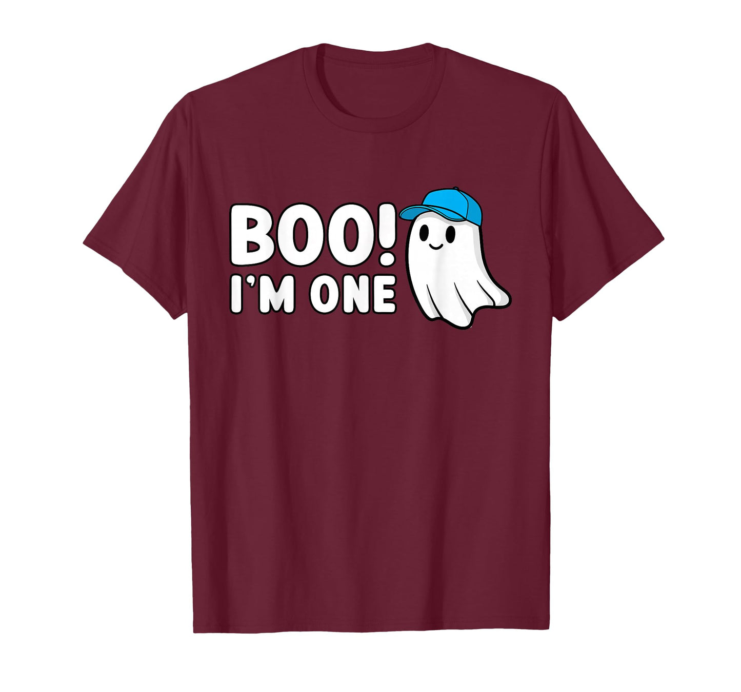 Boo Im One 1st Birthday 1 Year Old Boy Ghost Cute Halloween T-Shirt