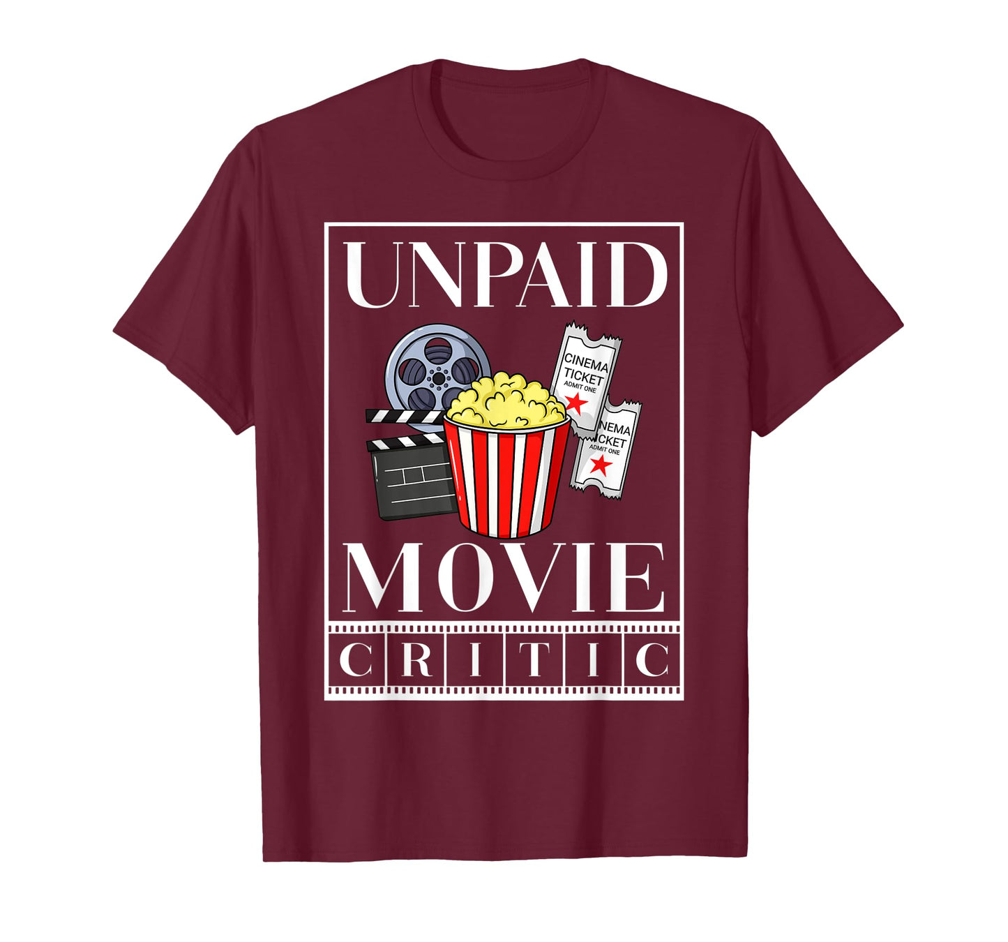 Cinema Watching Movie Watch Night Theater Popcorn T-Shirt