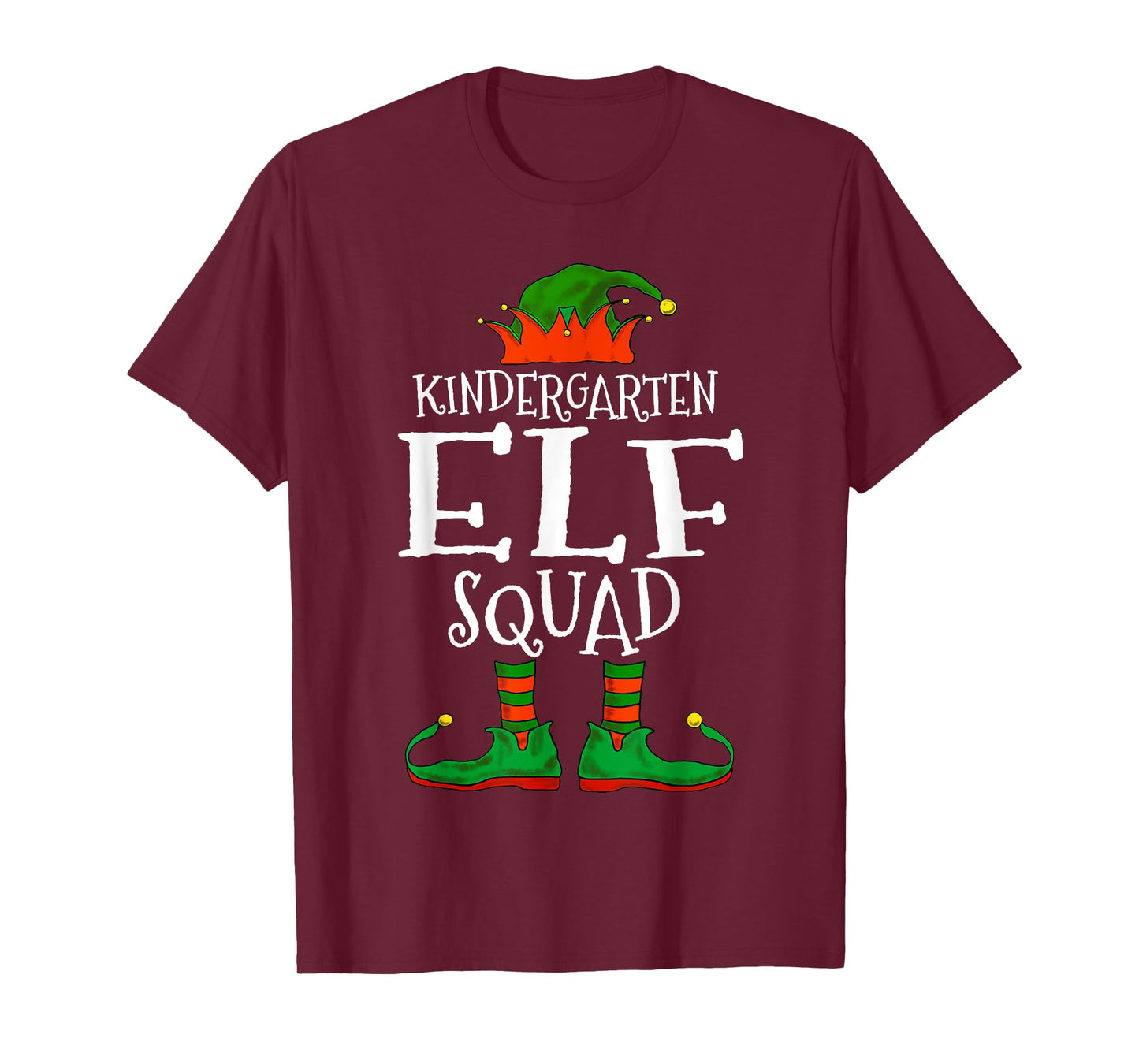 Kindergarten Elf Squad Teacher Student Christmas Gift Men Women Kids T-Shirt