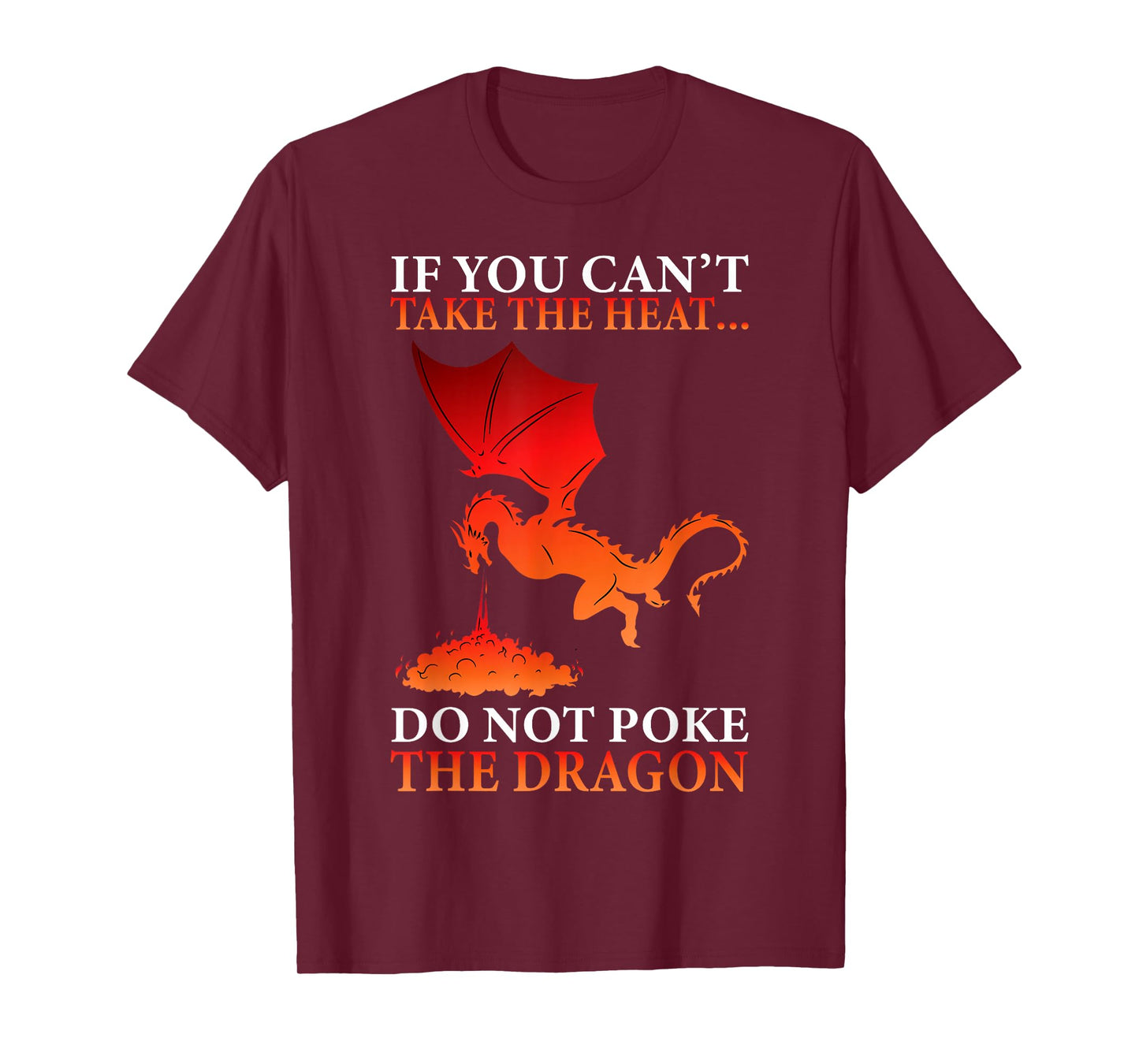 Cool Dragon Flame-Spewing Flying Mythical Creature T-Shirt Small