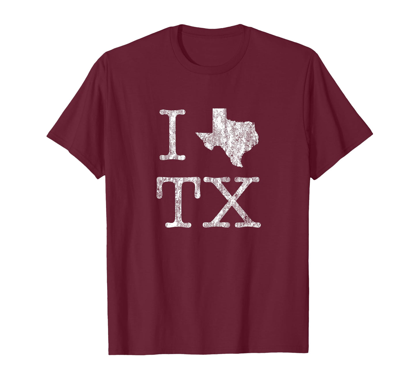 Texas T-Shirt Vintage I Love (Heart) TX Texas Tee T-Shirt