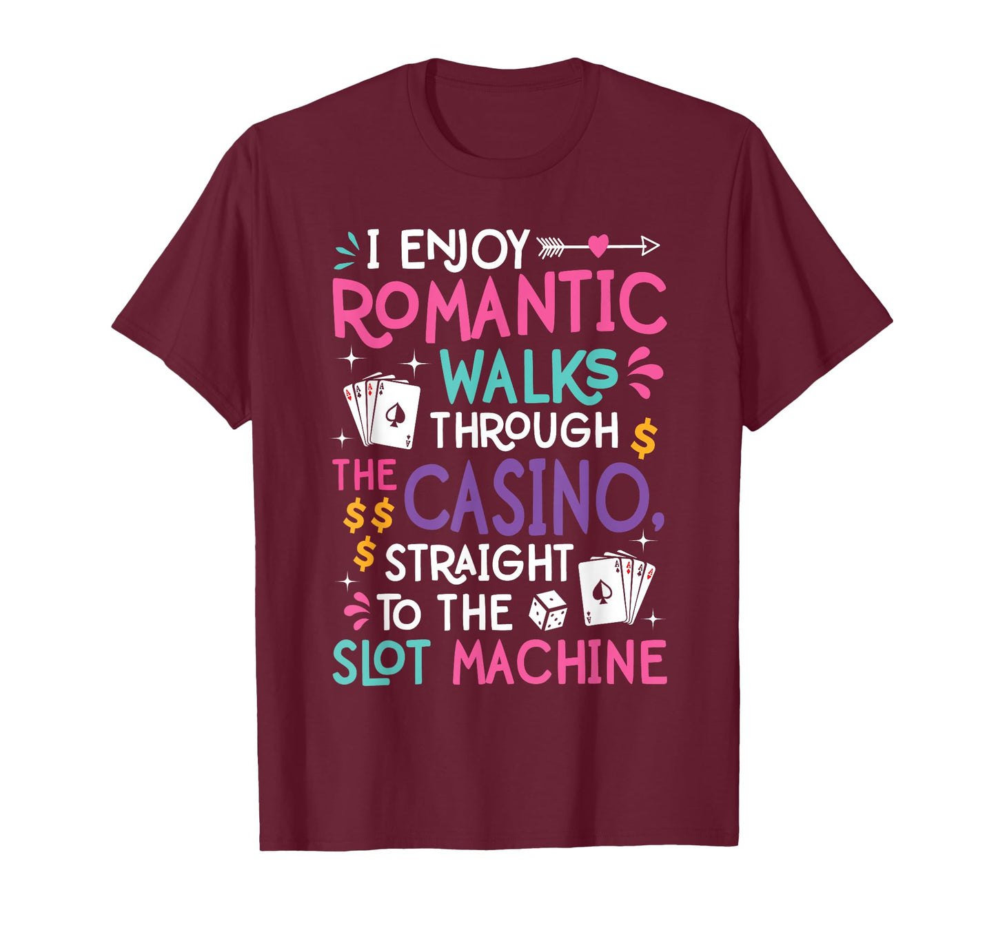Funny Slot Machine Gambling Casino Gambler Vegas Gift Idea T-Shirt