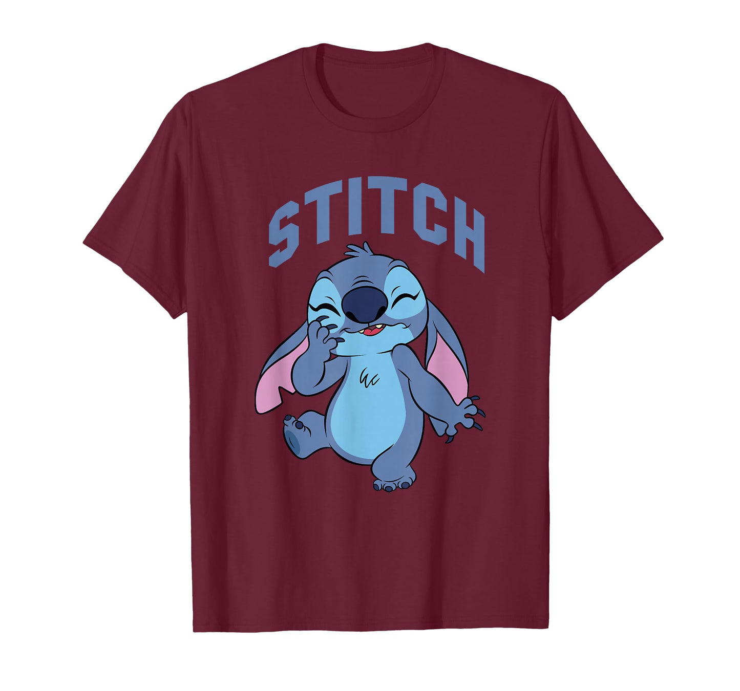 Disney Lilo & Stitch Cute Laughing Stitch Portrait T-Shirt