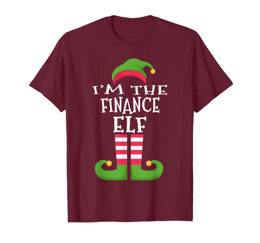 I'm The Finance Elf T-Shirt Group Matching Christmas T-Shirt