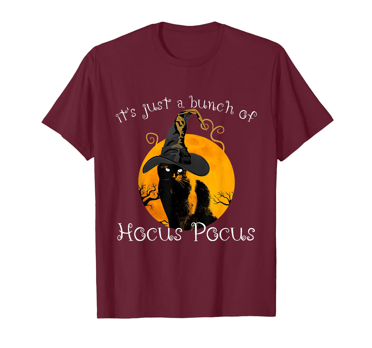 Black Cat Moon Funny Halloween Costume Bunch of Hocus Pocus T-Shirt