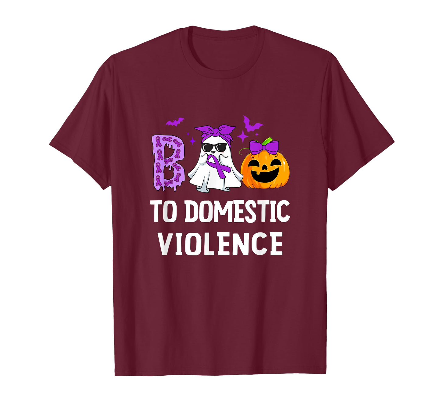 Boo To Domestic Violence Domestic Violence Awareness T-Shirt
