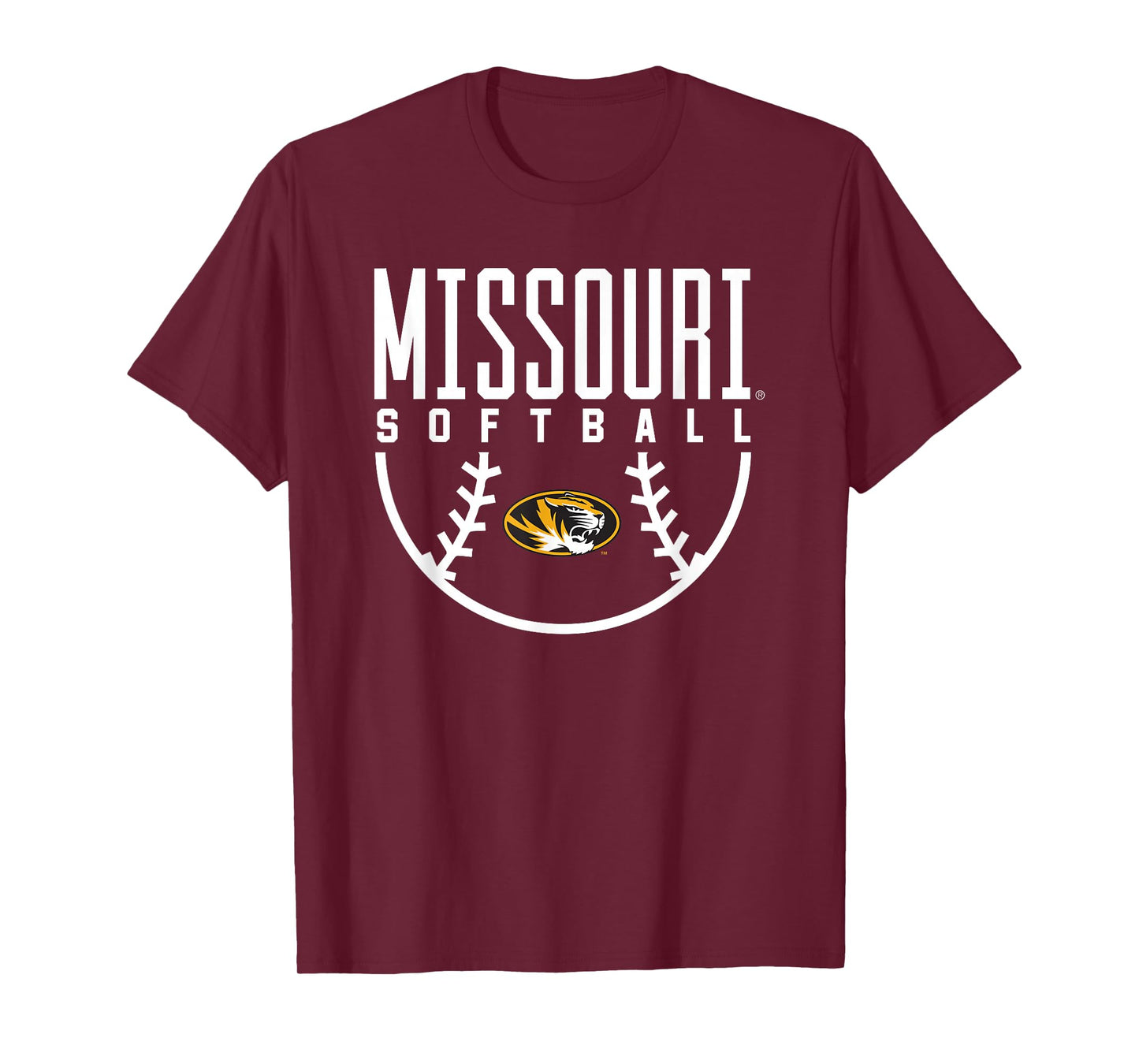 University of Missouri Mizzou Tigers Softball Arch T-Shirt