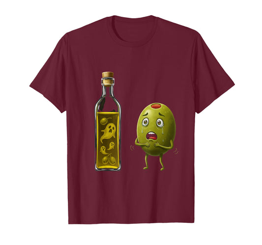Funny Olive Oil Ghost Horror Humor Halloween Costume Design T-Shirt