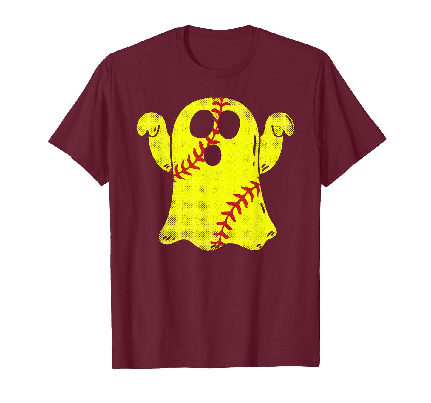 Softball Ghost Softball Lover Halloween Costume T-Shirt
