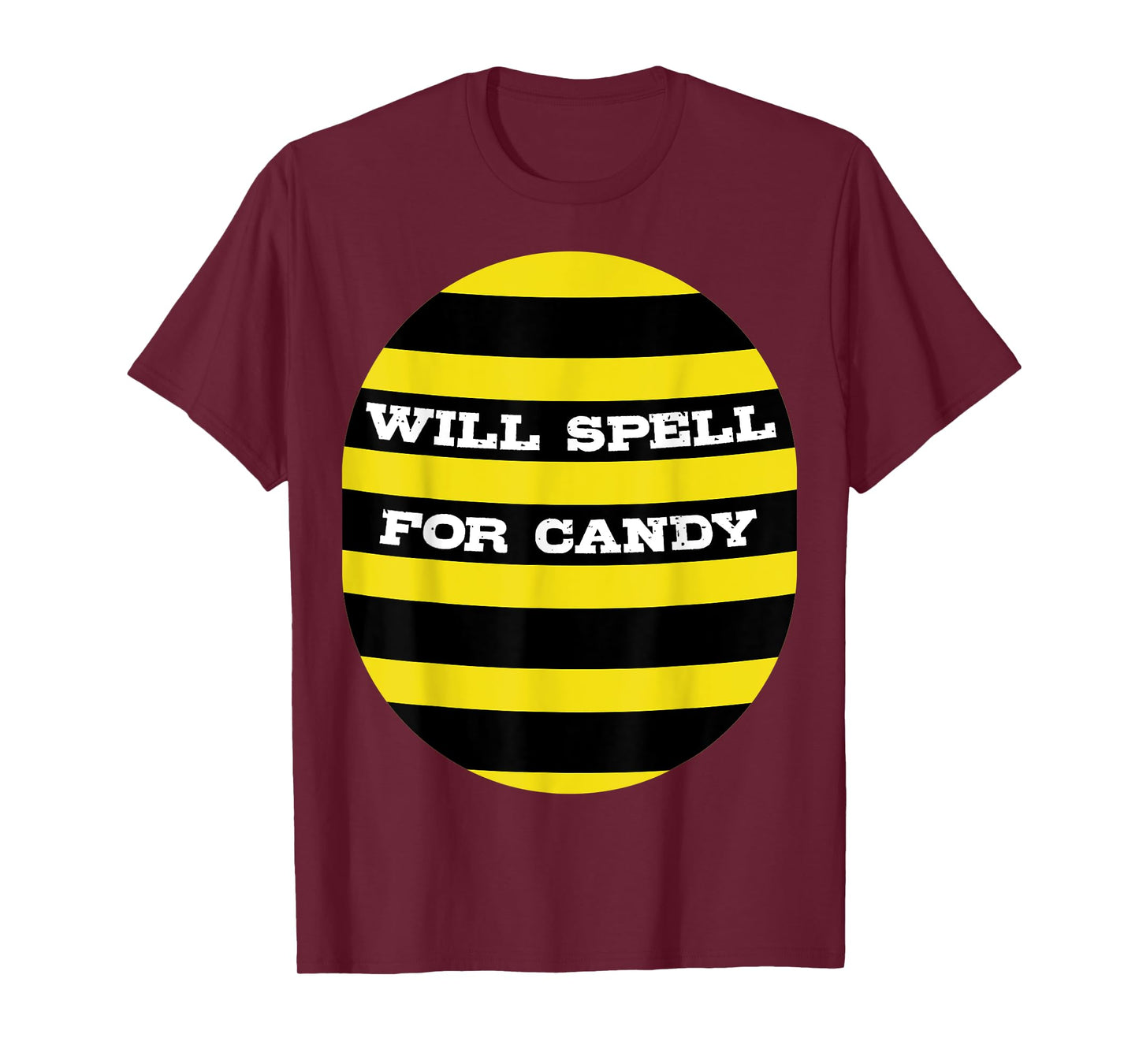 Kids Spelling Bee Halloween Costume "Will Spell For Candy" T-Shirt