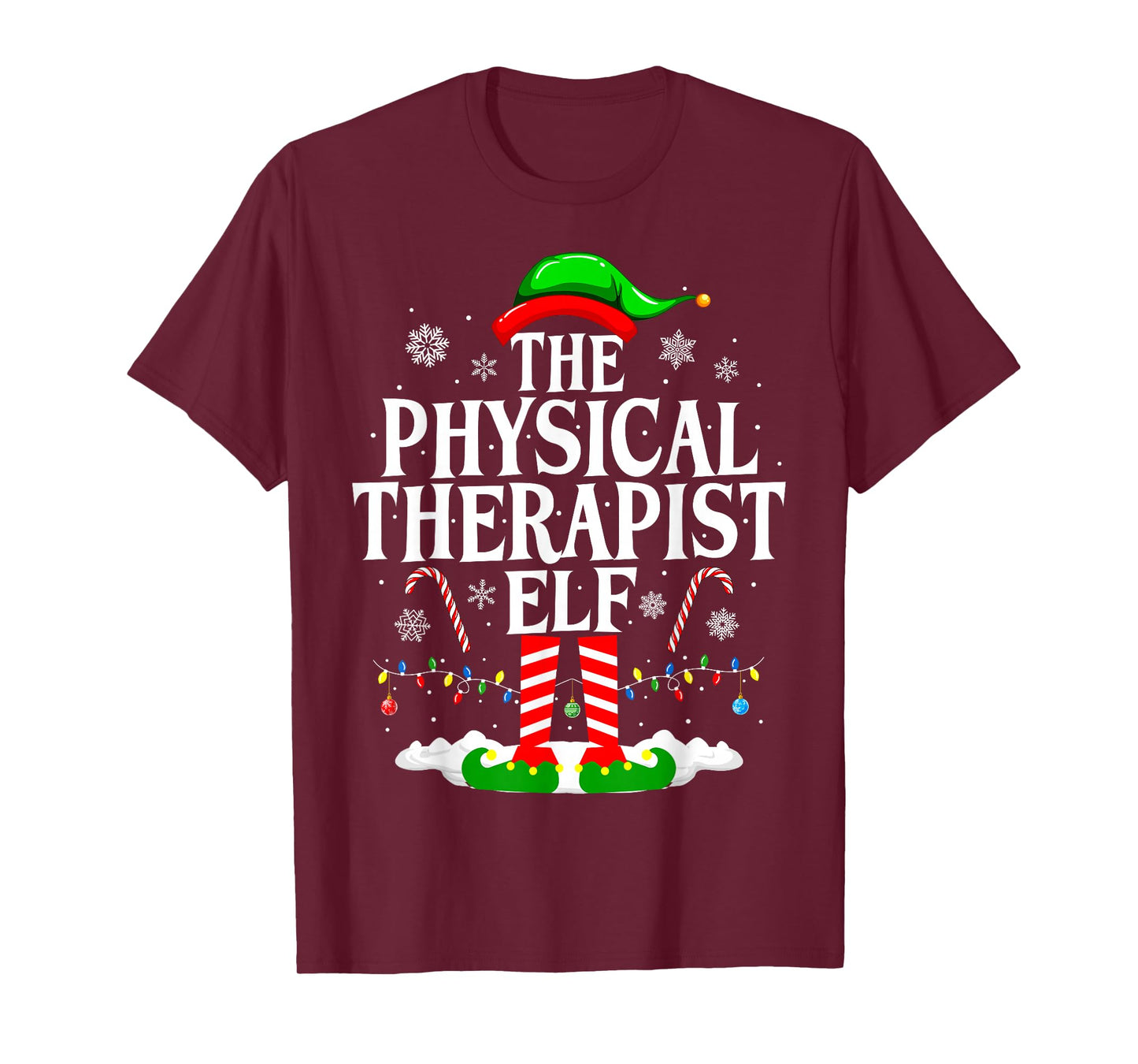 The Physical Therapist Elf Christmas Physical Therapy Elf PT T-Shirt