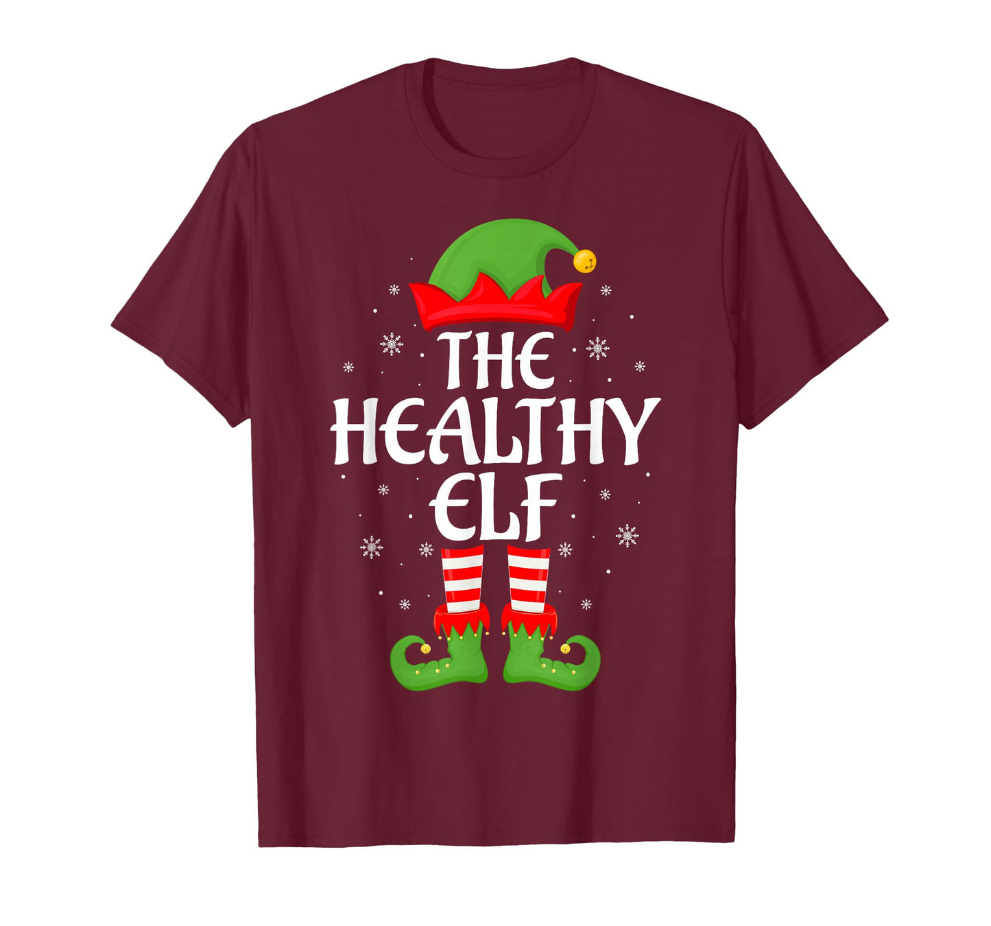 Healthy Elf Xmas Family Matching Elf Squad Christmas T-Shirt