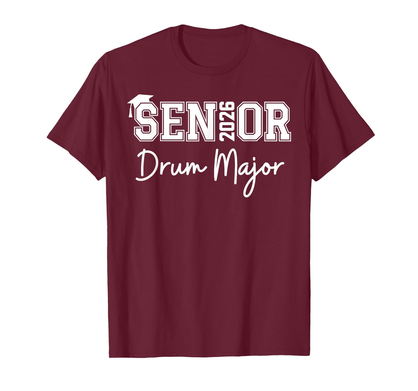 Senior Drum Major 2026 Marching Band Class of 2026 T-Shirt