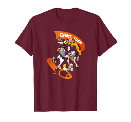 Disney Mickey Goofy Donald & Pluto Game Time Football Sports T-Shirt
