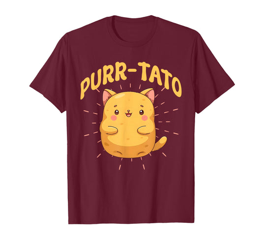 Purr-Tato Funny Cat Potato Kawaii T-Shirt