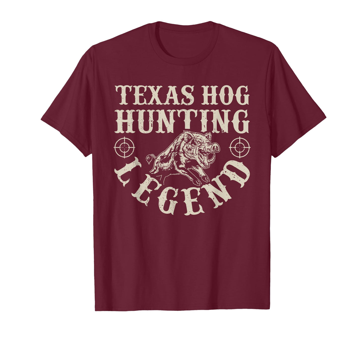 Texas Hog Hunting Legened Wild Hog Hunter T-Shirt