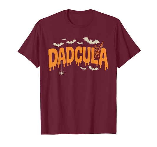 Funny Dadcula Halloween Dad Costume Bat Vampire Daddy Men T-Shirt