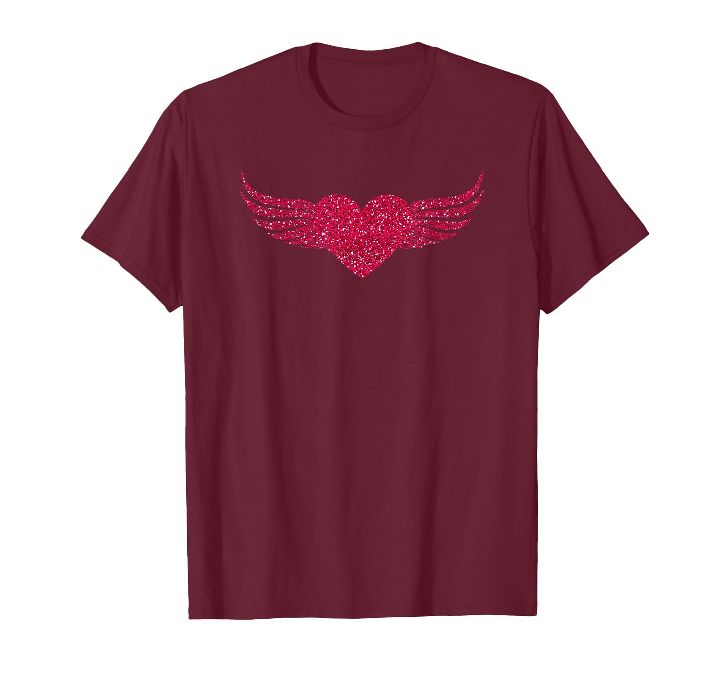 Cool Pink Angel Wings Heart T-Shirt