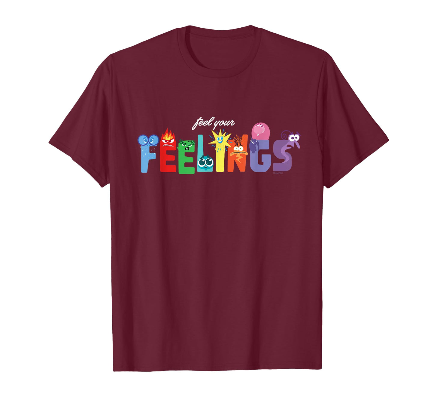 Disney and Pixar’s Inside Out 2 Emotions Feel Your Feelings T-Shirt