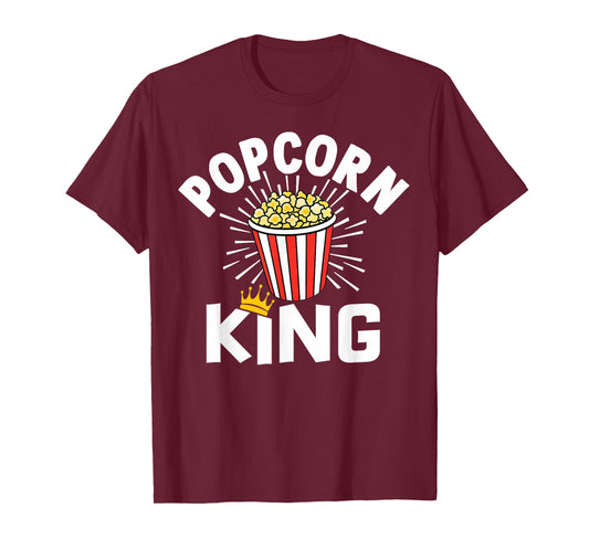 Popcorn King Cinema Movie Snack T-Shirt
