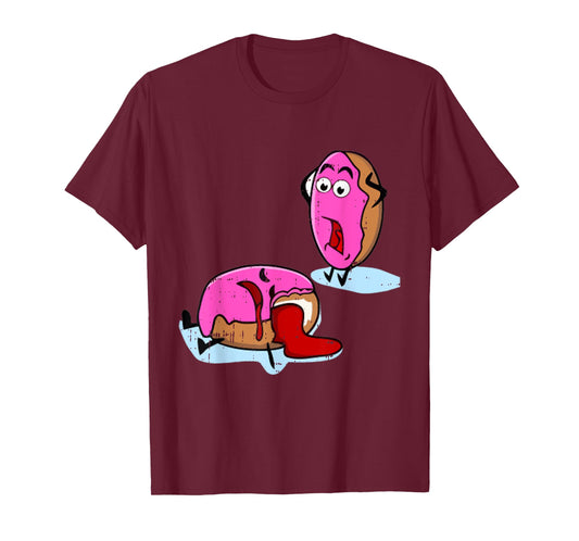Dead Doughnut Bite Funny Donut Joke Sweets Dessert Gift T-Shirt