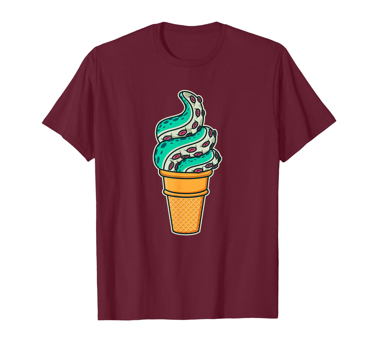 Swirly Octopus Tentacle Ice Cream T-Shirt