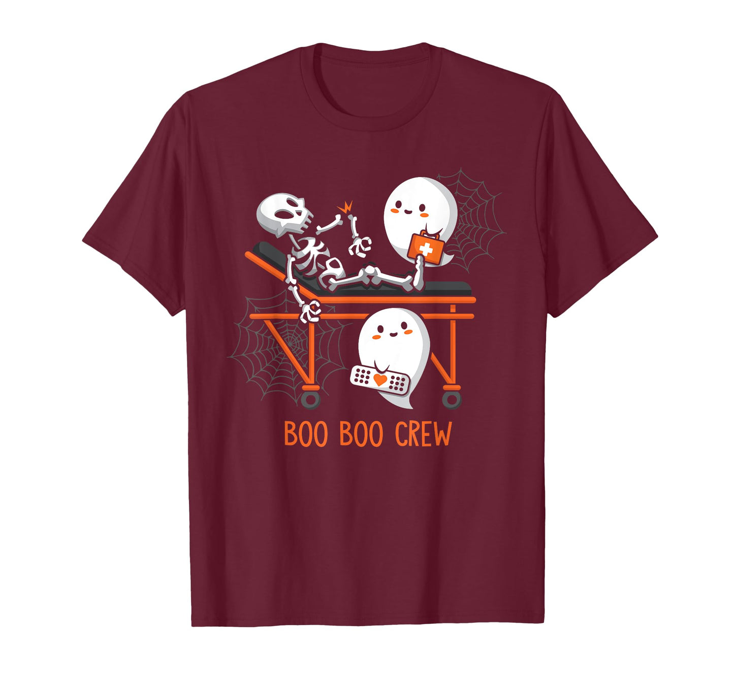 Boo Boo Crew Ghost Doctor Paramedic EMT Nurse Halloween T-Shirt