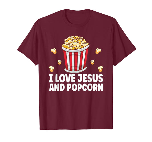 Popcorn Lover Movie Snack Theater Funny Cinema T-Shirt