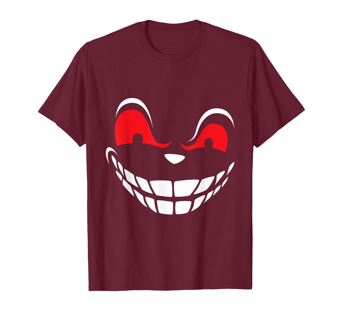 Horror Halloween Evil Grin Smile Costume Party Outfit T-Shirt