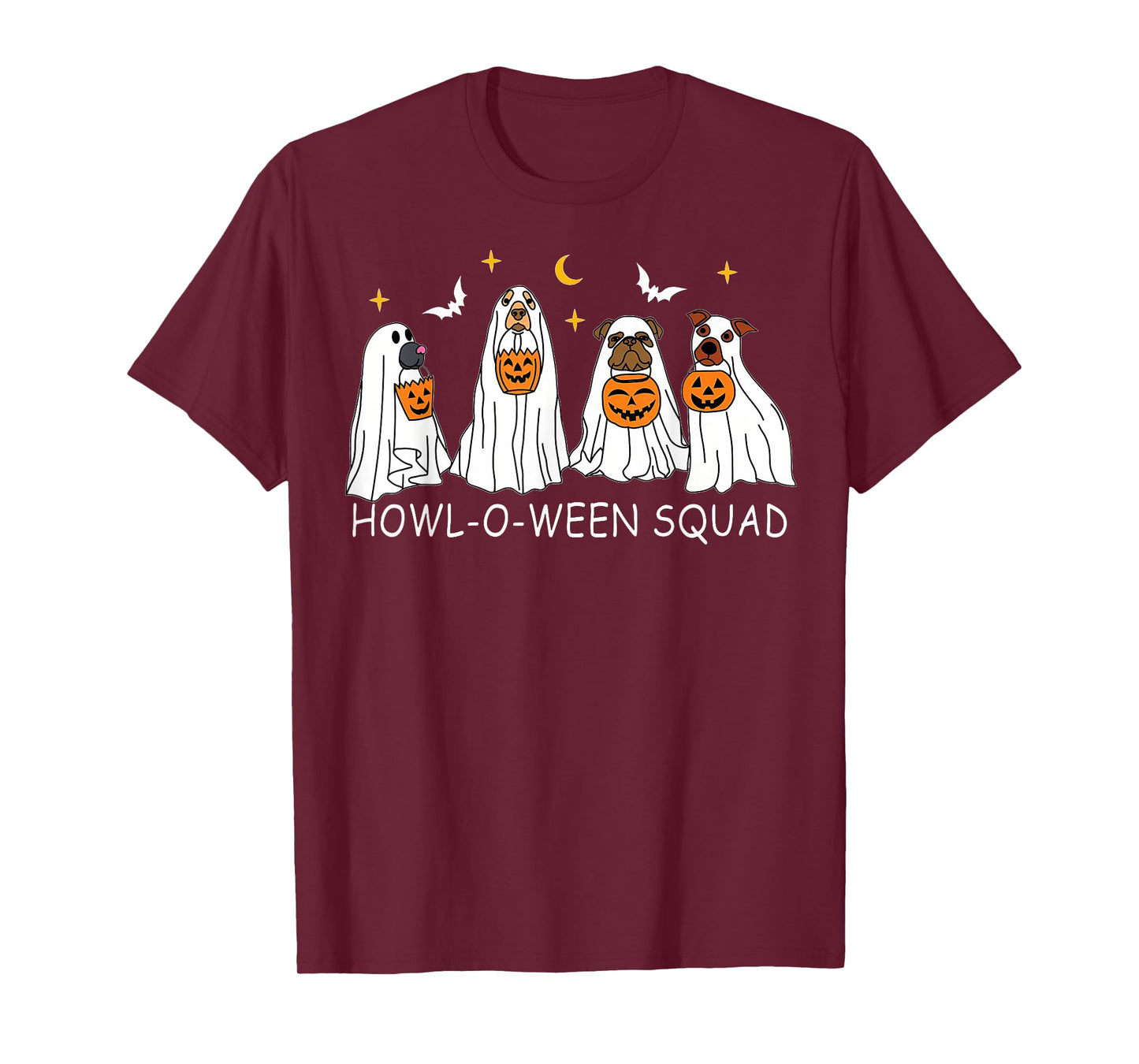 Dog Ghost Cute Dog Dressed As Ghost Funny Halloween Women T-Shirt