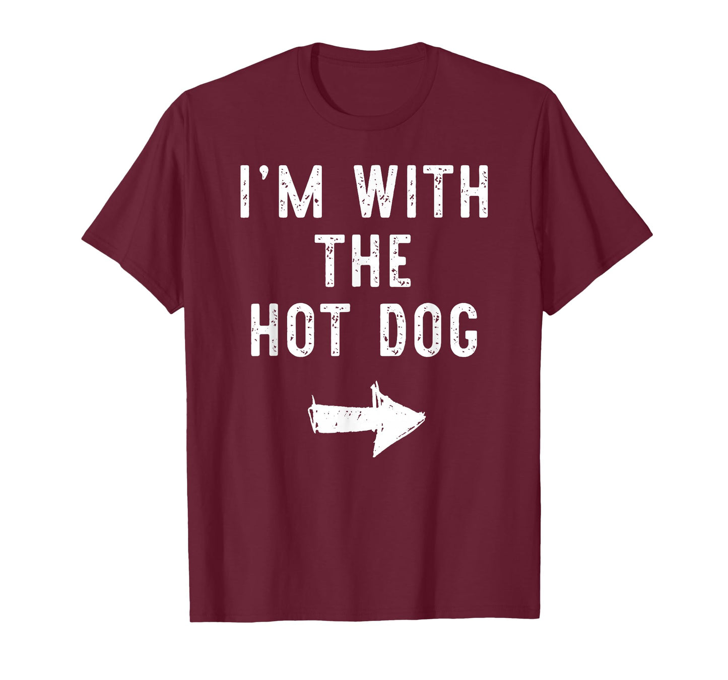 Halloween I'm with The Hot-Dog Funny Matching Costume Men T-Shirt