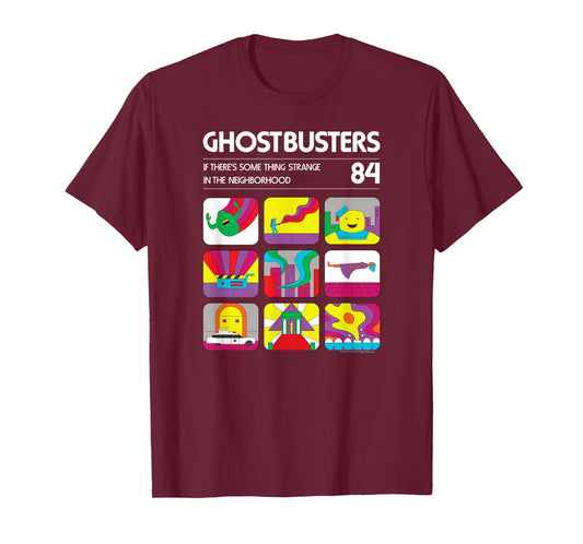 Ghostbusters Retro Video Game Graphics Vintage Movie T-Shirt