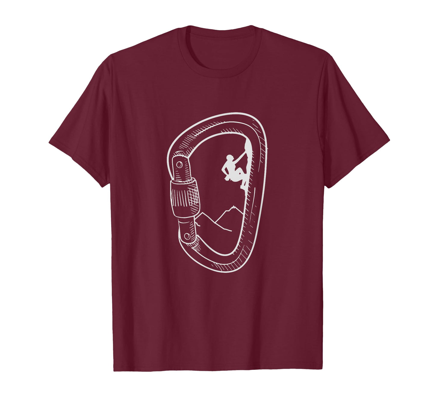 Rock Climbing Shirt Carabiner Mountain Tee Climber Gift T-Shirt
