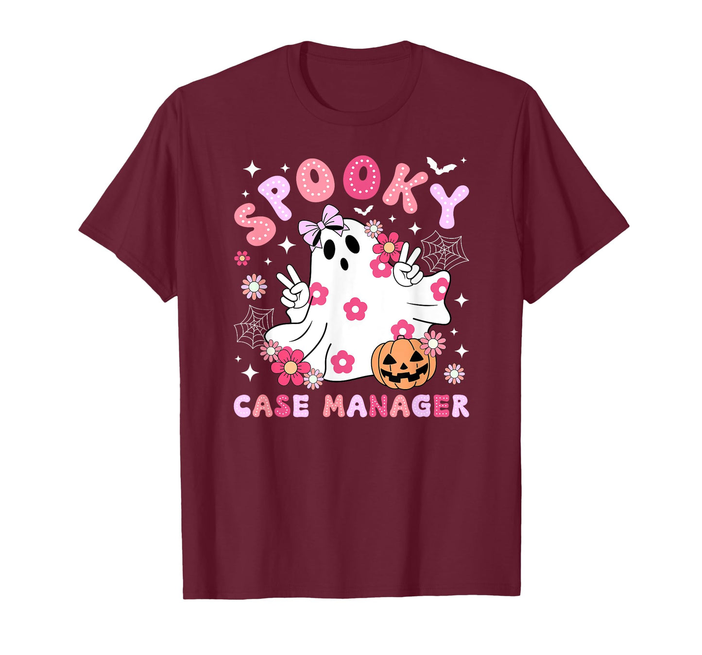 Spooky Nurse Case Manager Halloween Nursing Case Management T-Shirt